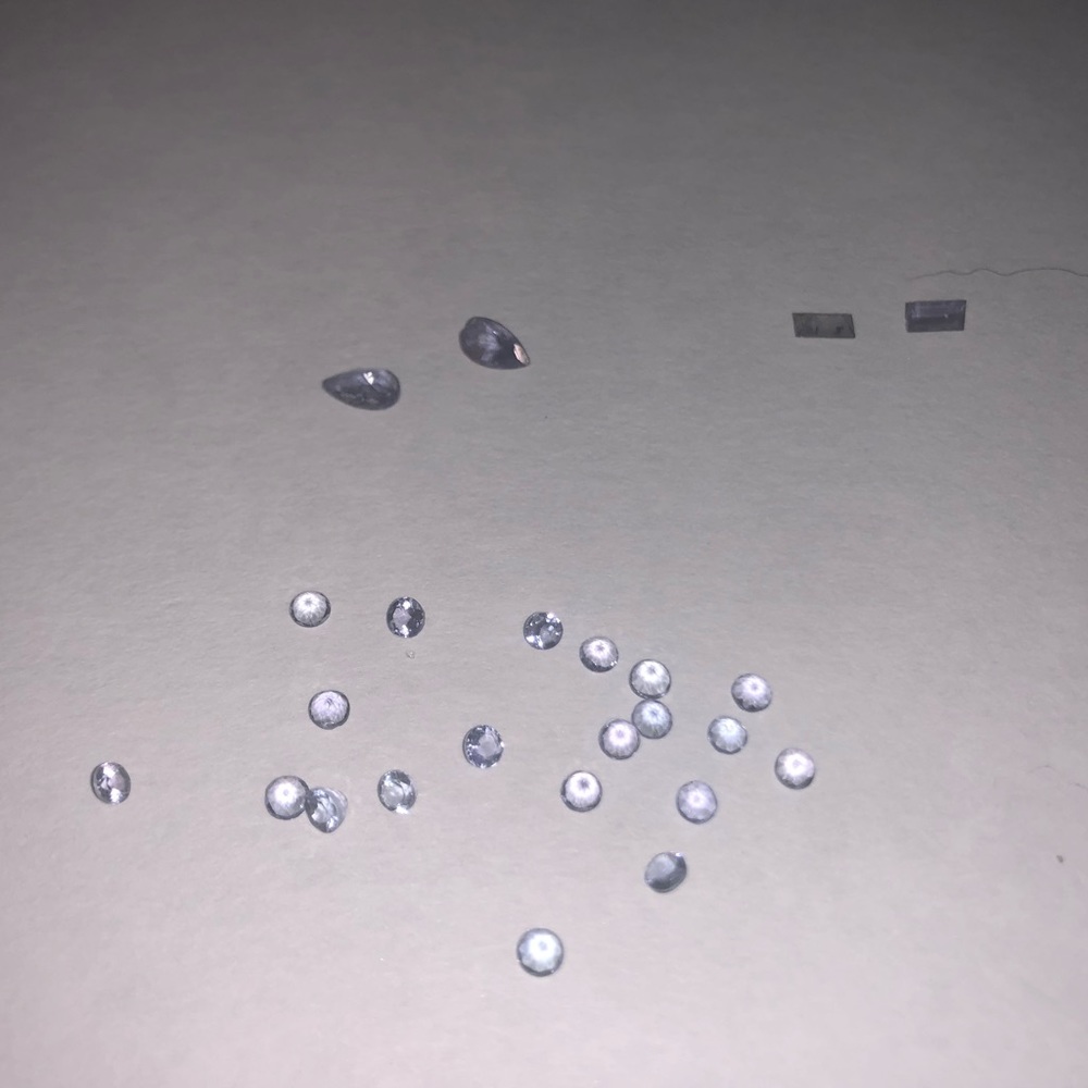 Loose Tanzanite gemstones genuine
